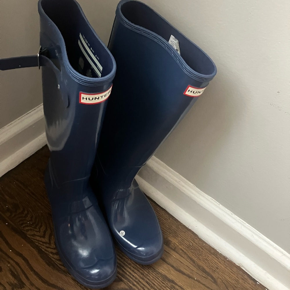 Hunter Blue Women's Winter & Rain Boots